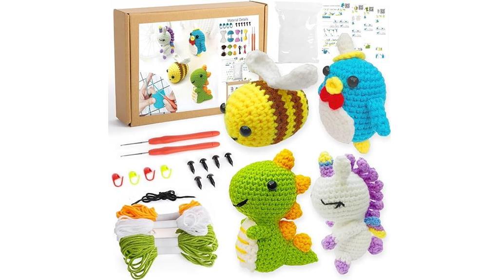 beginner crochet animal kit