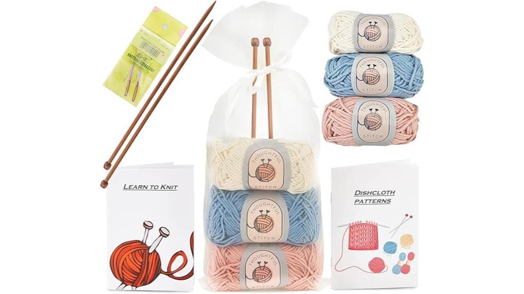 beginner friendly knitting kit