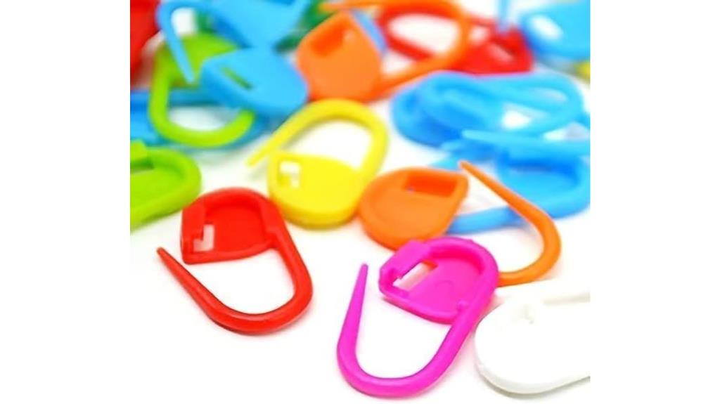 colorful knitting stitch markers