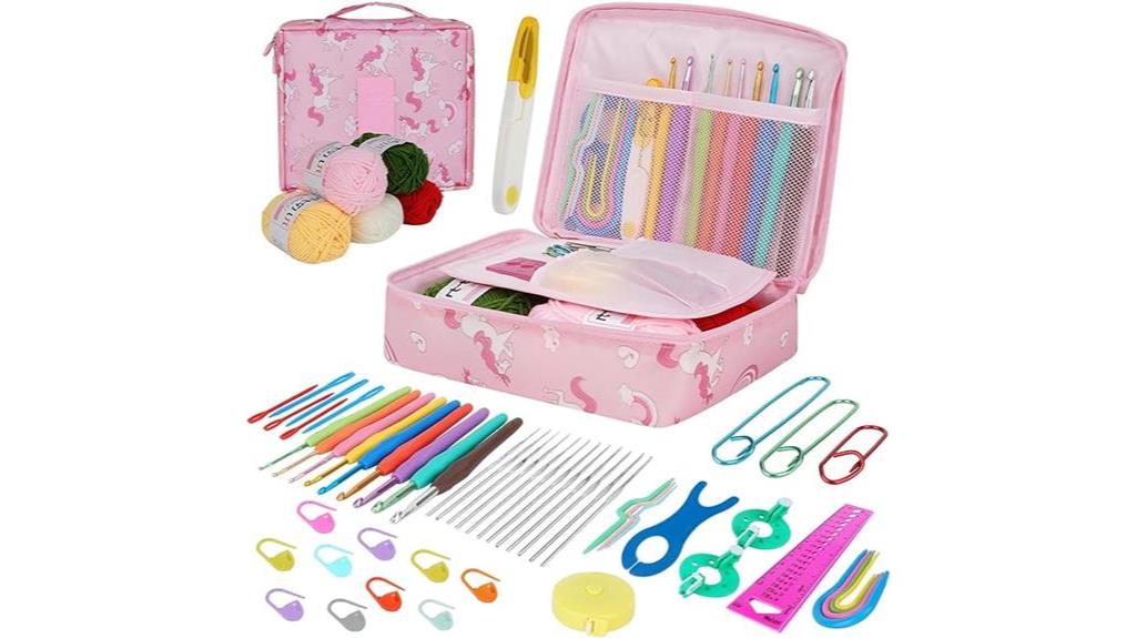 crochet and knitting set