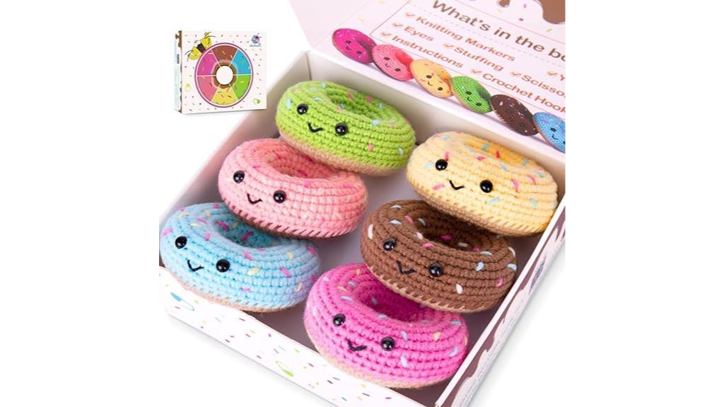 crochet kit with donuts