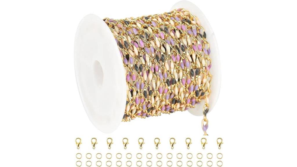 enamel chain for jewelry