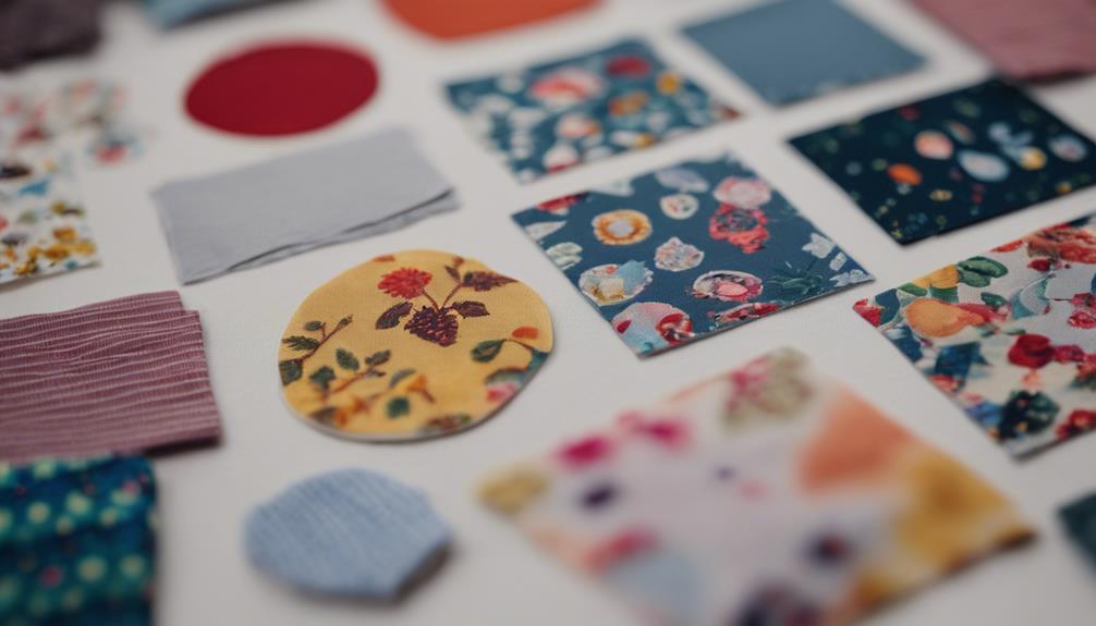 fabric decorating sticker selection