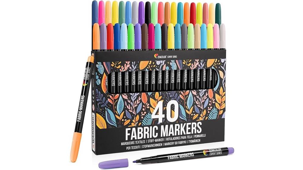 fabric markers non toxic fine tip