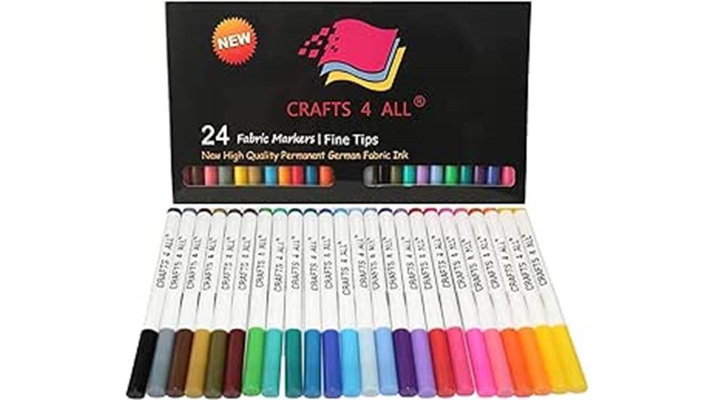 fade resistant fabric markers pack