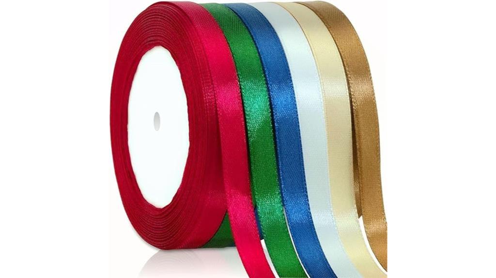 festive satin ribbon variety