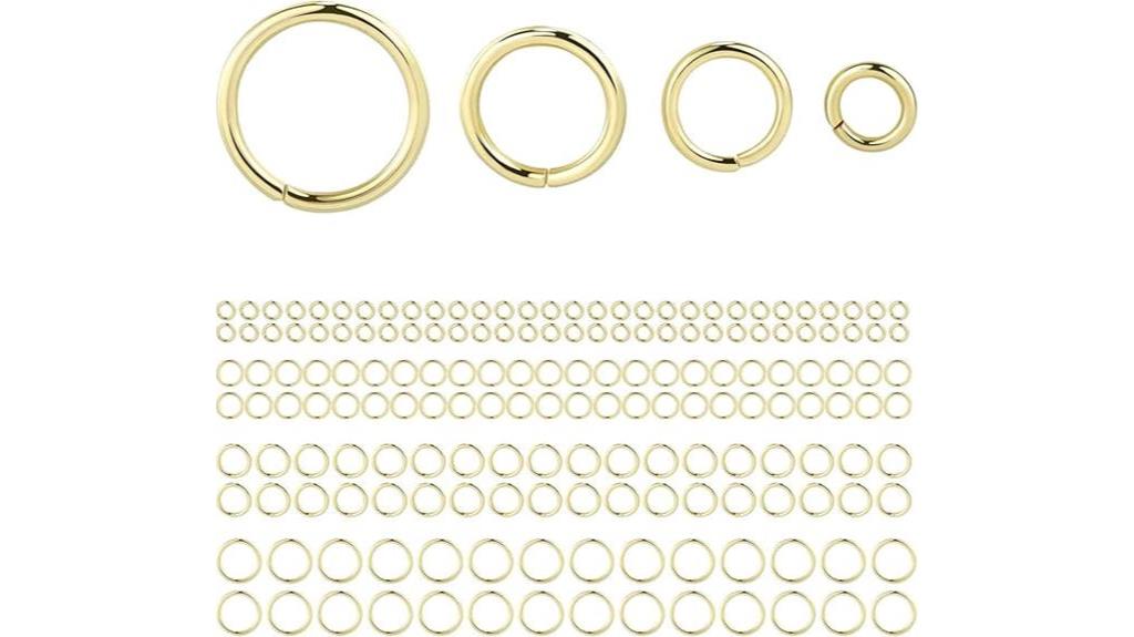 gold plated jump rings