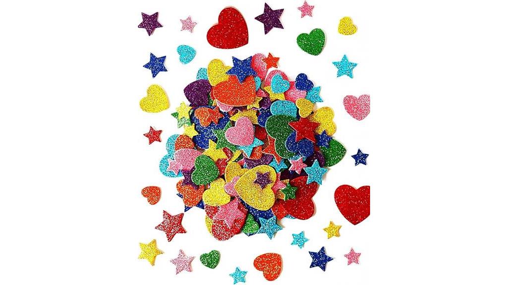 heart foam stickers for kids