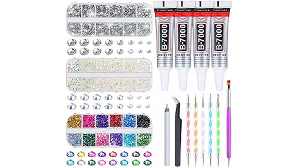 jewelry glue with rhinestones