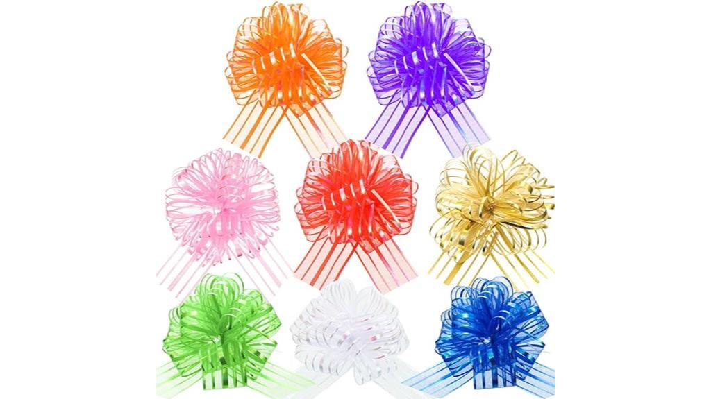 large organza pull bows