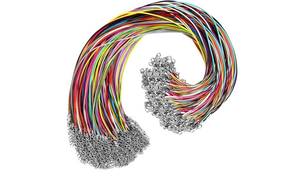 leather necklace cords variety