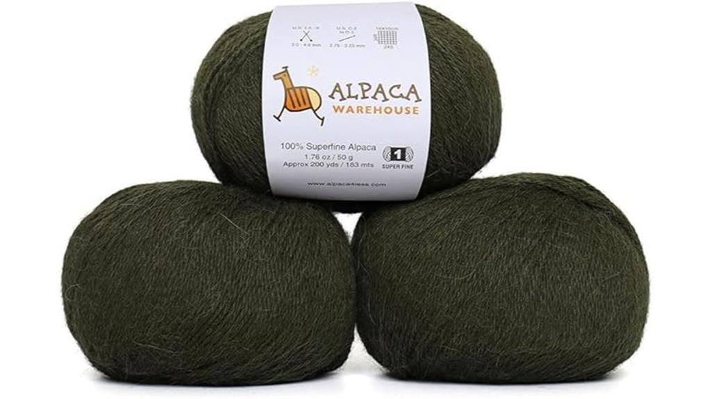 luxurious alpaca yarn set