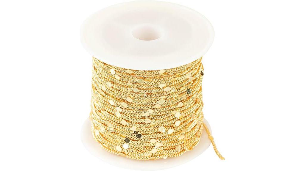 luxurious gold plated chains