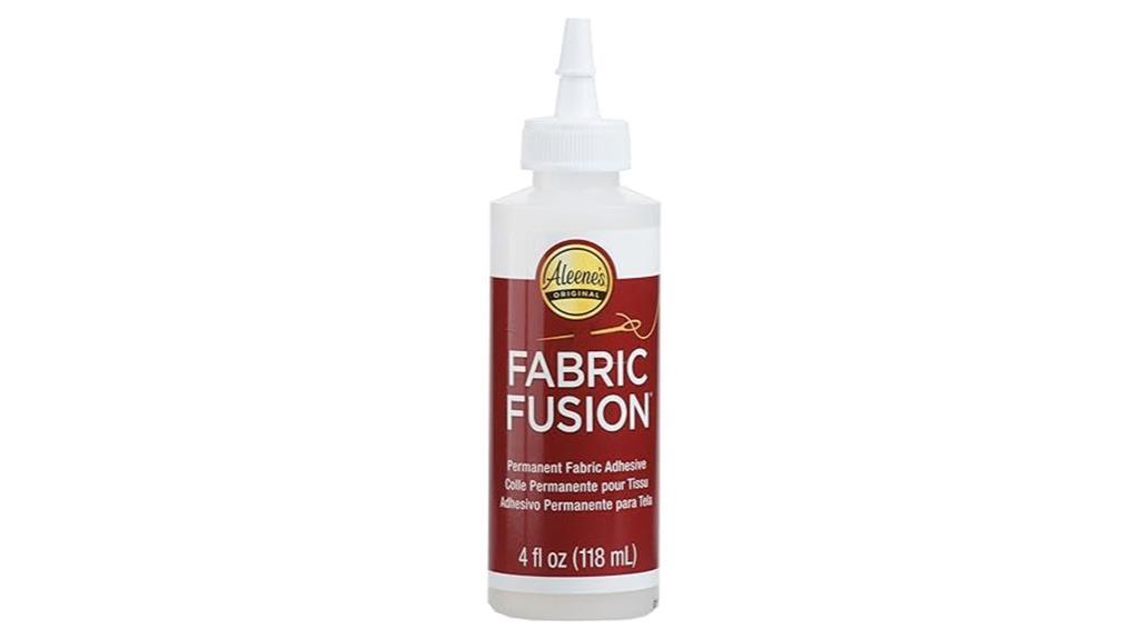 permanent fabric adhesive clear 4oz