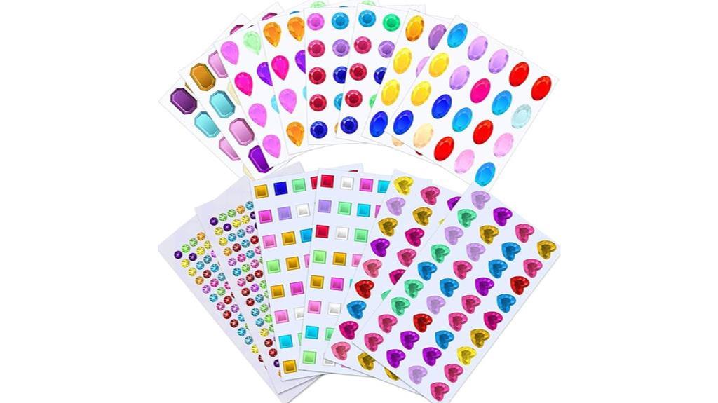 sparkling rhinestone sticker set