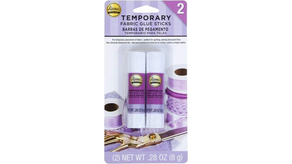 temporary fabric glue sticks