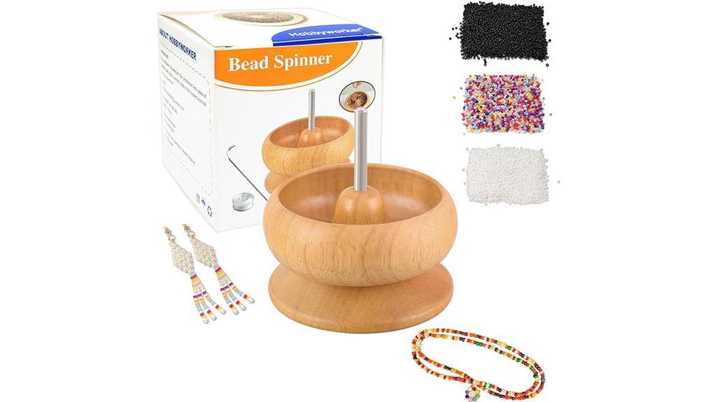 wooden bead spinner set