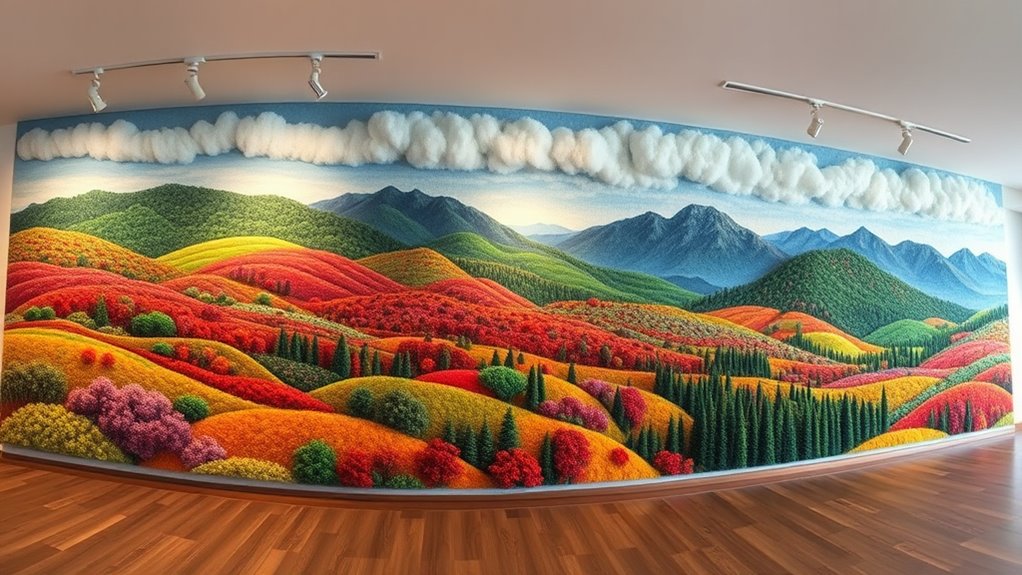 fiber manipulation and color blending