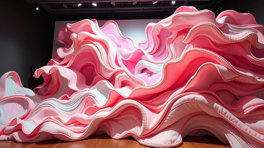 tactile expressive fiber sculptures