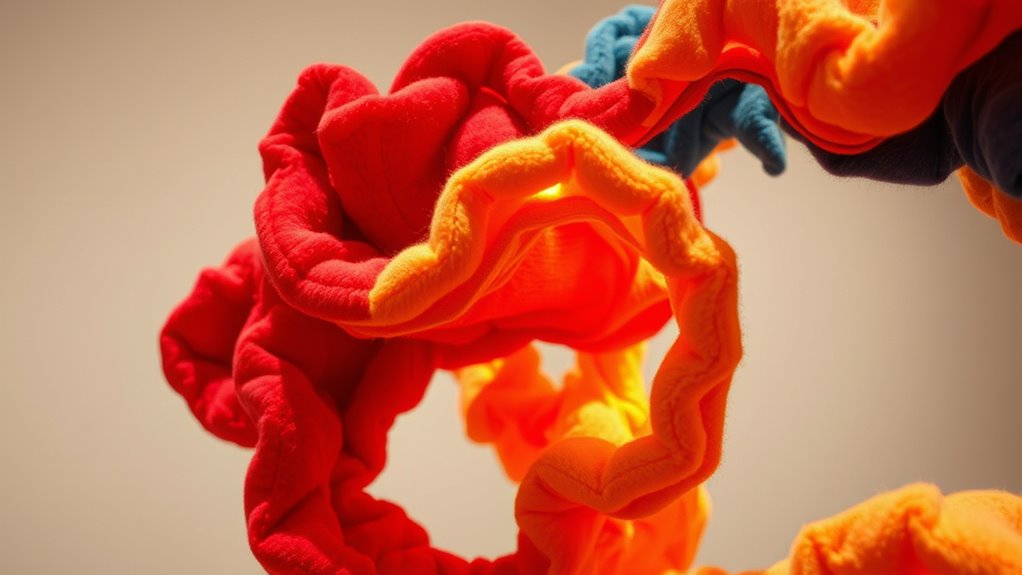 textile art transforms into sculpture