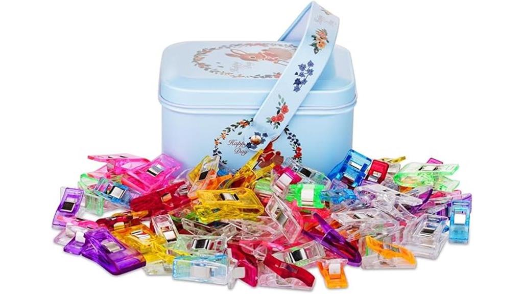 100 clips in tin box