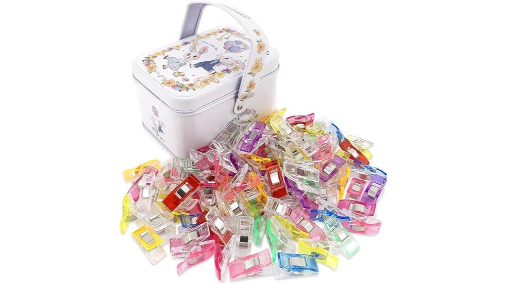 100 piece sewing clips set