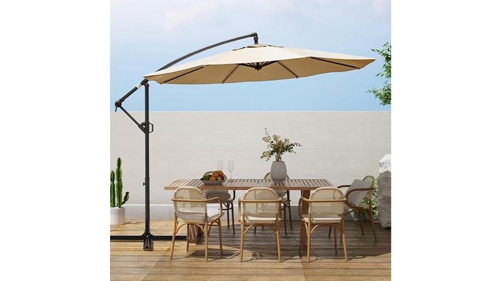 10ft cantilever patio umbrella