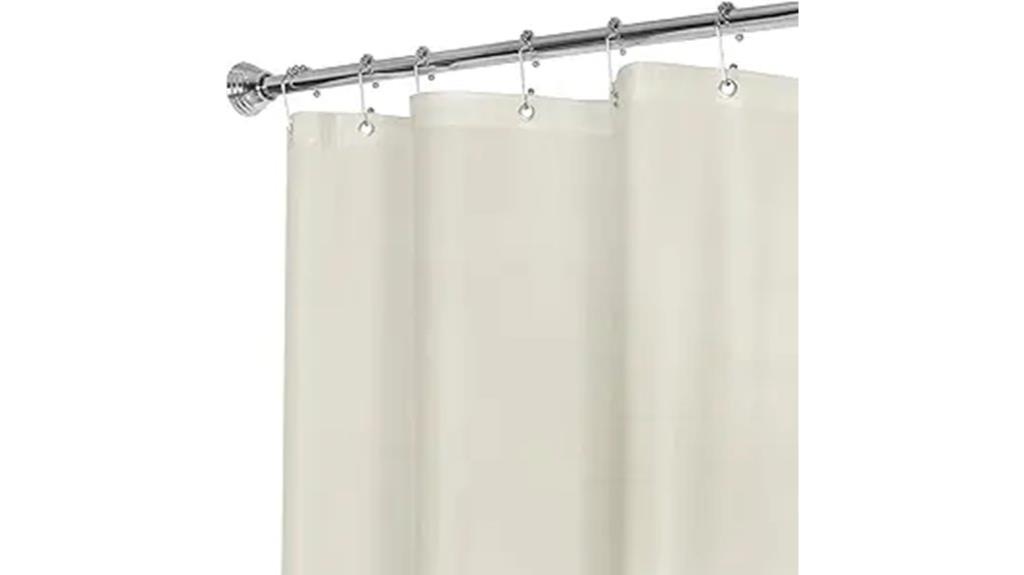 10g mildew resistant shower curtain