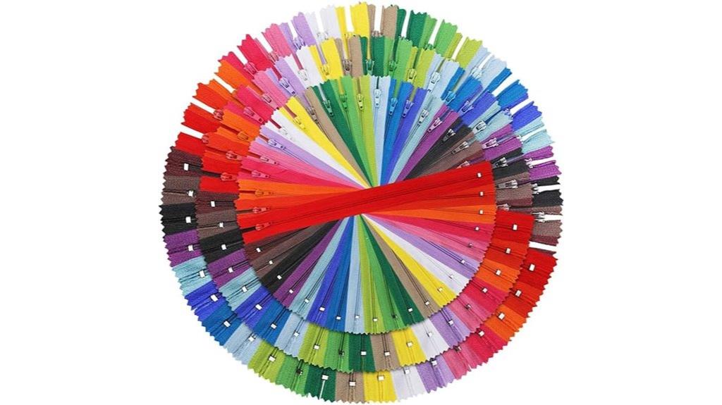 120 piece nylon zipper set