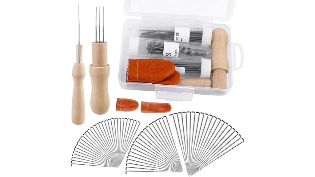 74 piece wool felting needle set