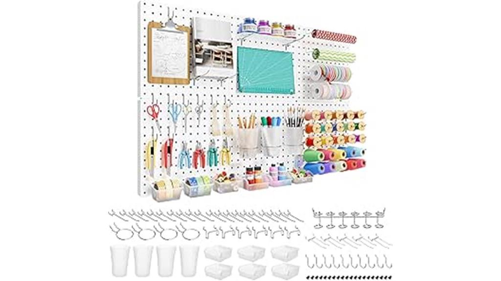 82 piece metal pegboard set
