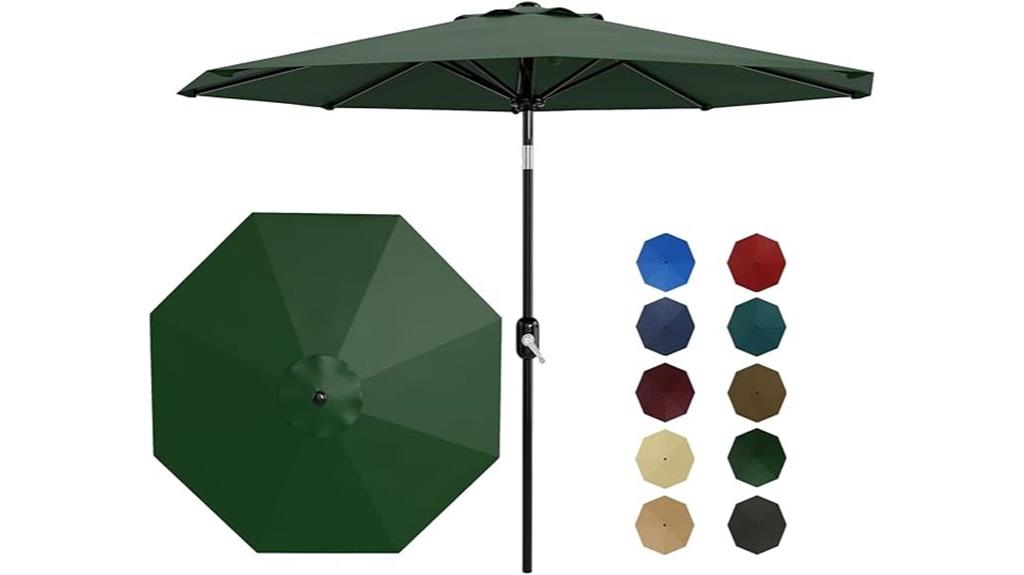 9ft crank tilt umbrella