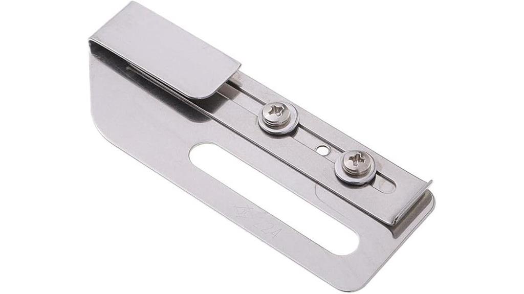 adjustable cloth guide for coverstitch