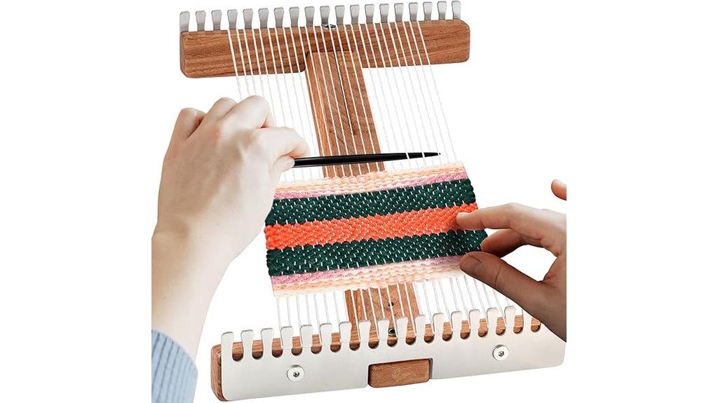 adjustable tapestry weaving loom