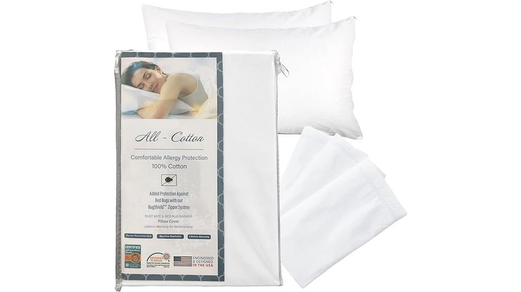 allergy cotton pillow protectors