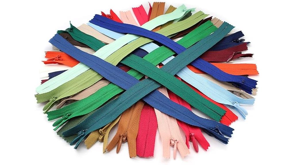 assorted 8 inch invisible zippers