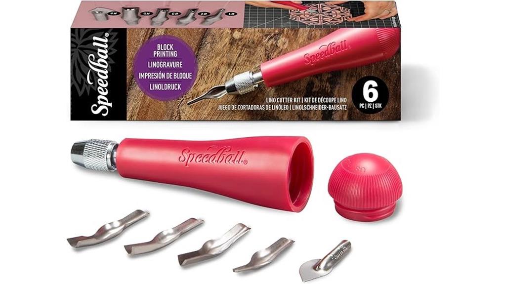 assorted linoleum cutter set