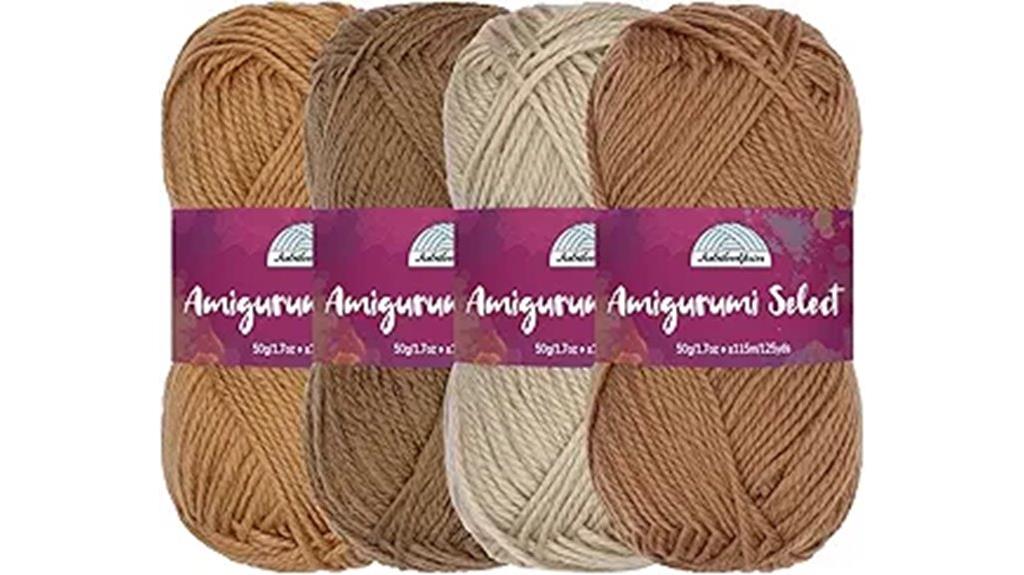 baby brown amigurumi yarn