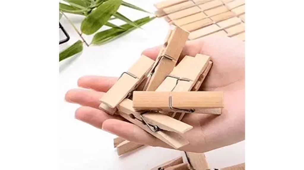 bamboo clothespins for laundry