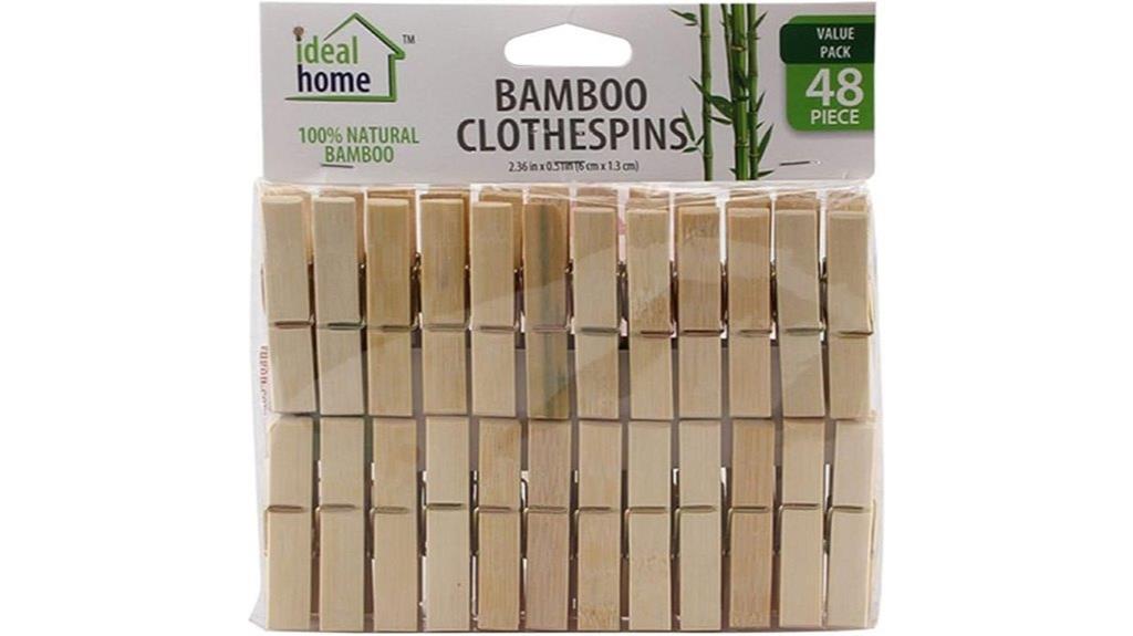 bamboo laundry clothes pins