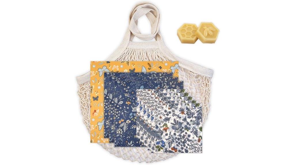 beeswax wraps with mesh