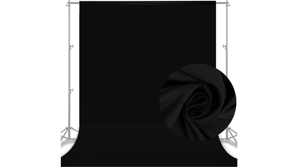 black 10x8 ft backdrop