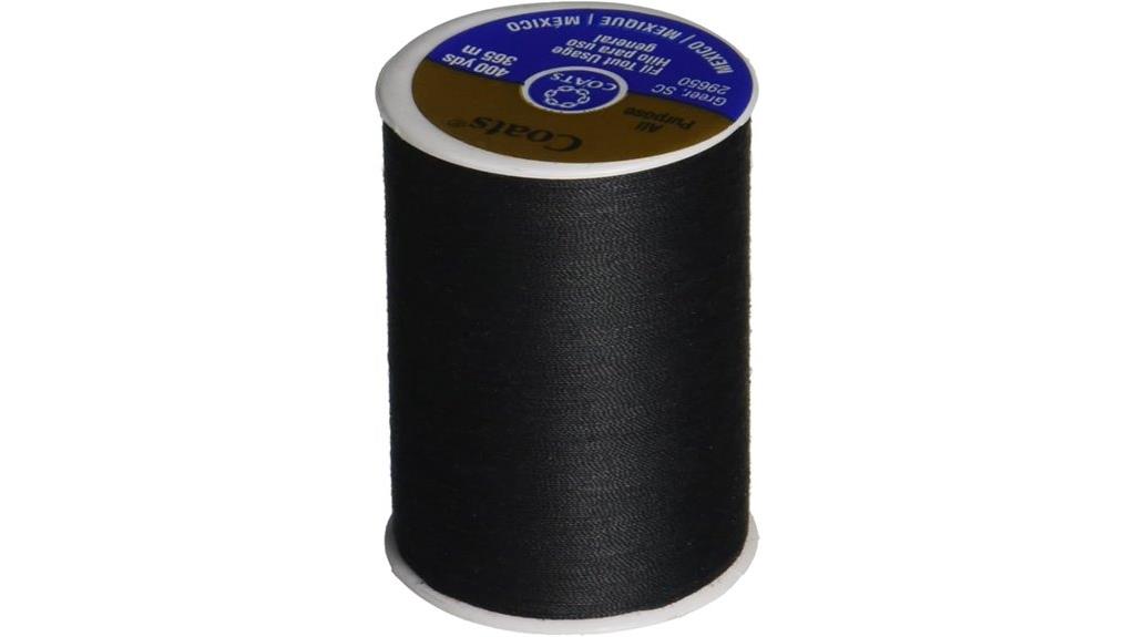 black all purpose sewing thread