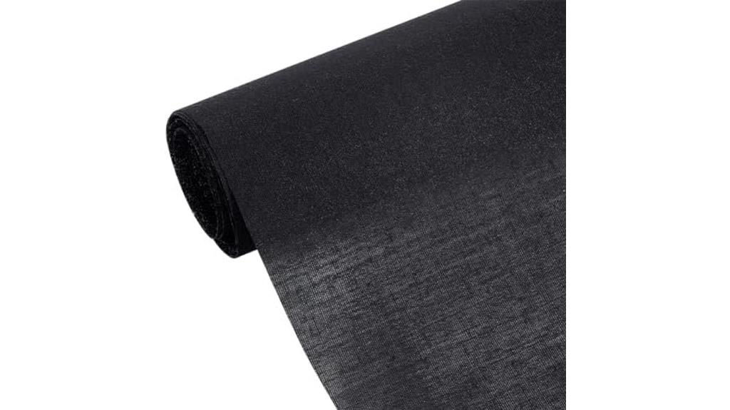 black cotton interfacing