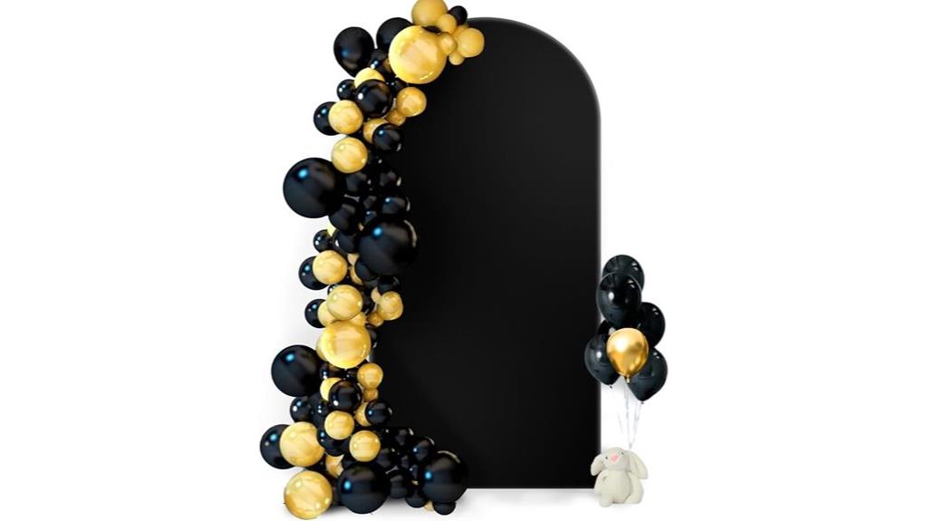black hemmotop arch backdrop