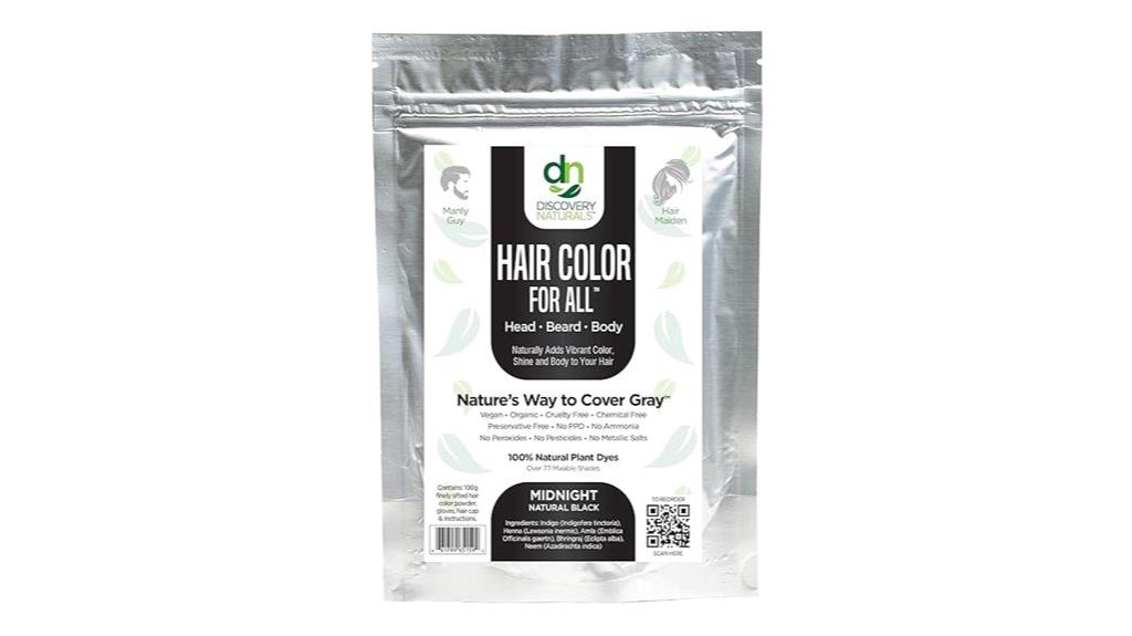 black henna gray coverage