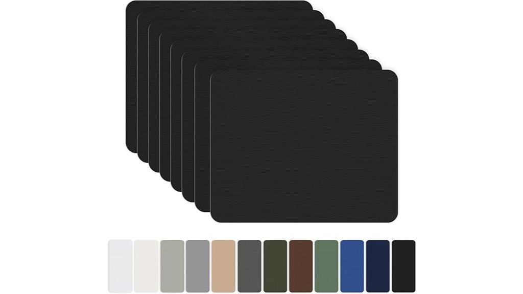 black nylon repair patches