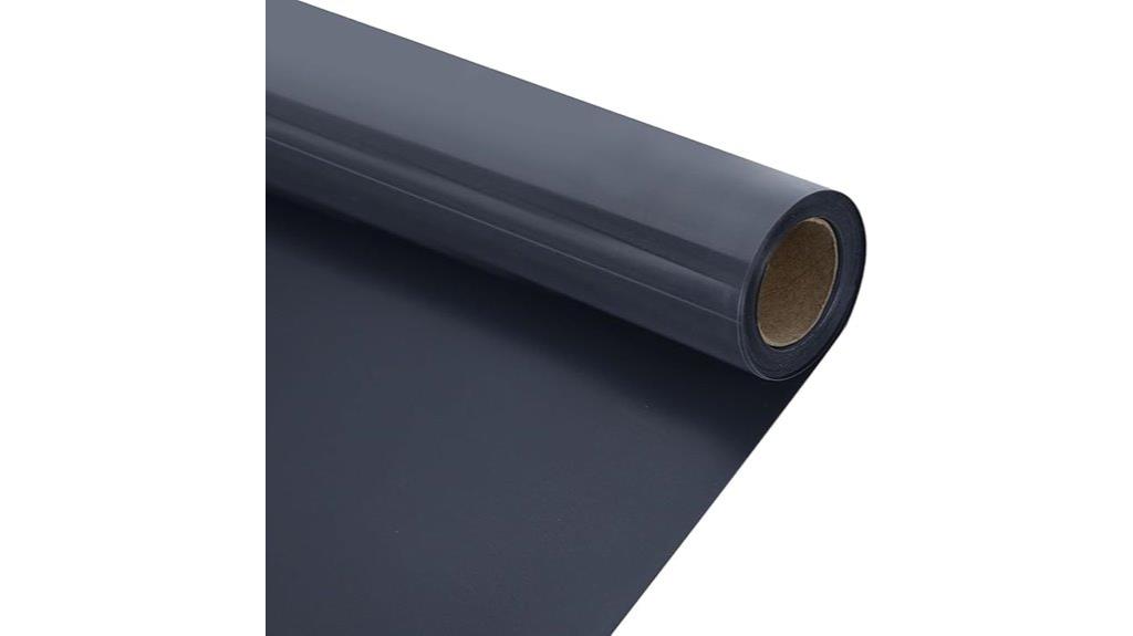 black reflective htv rolls
