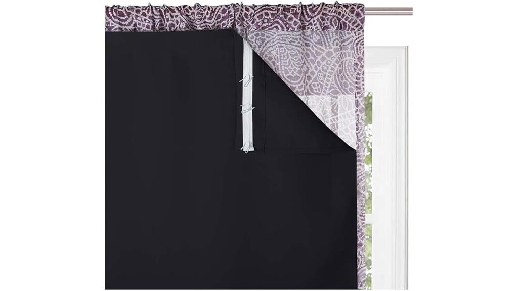 blackout curtain liners set