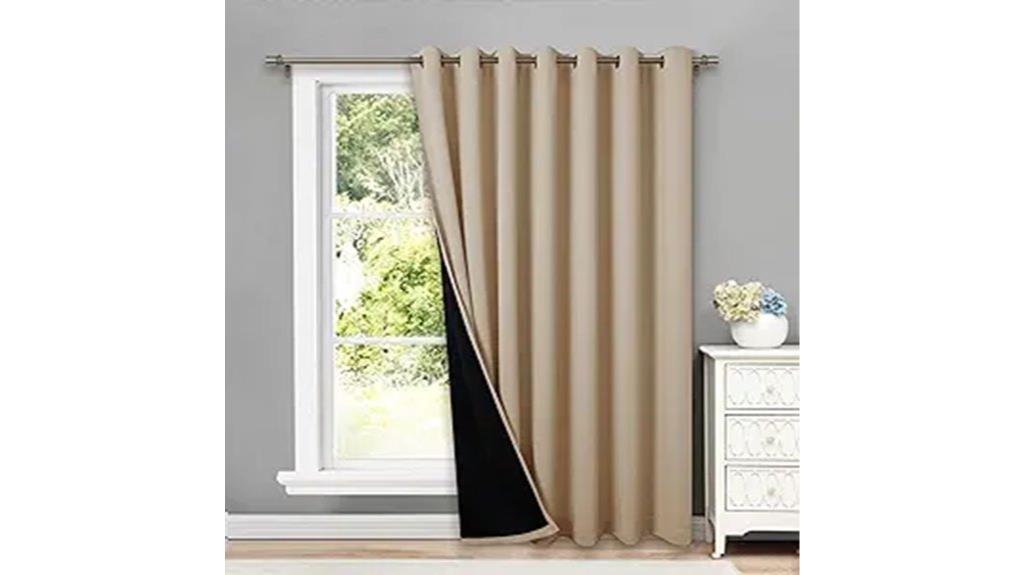 blackout curtain with lining